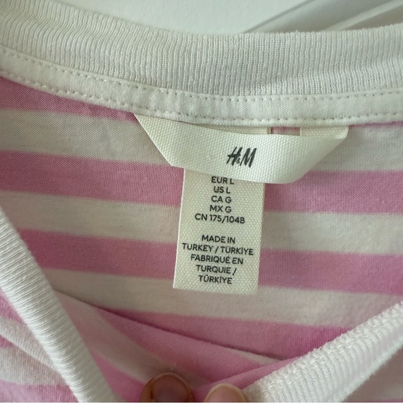 Women’s Pink Striped Shirt - Picture 3 of 4
